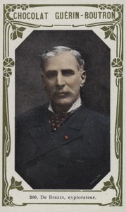 De Brazza, explorador (foto coloreada) de French School